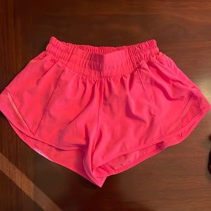 Pink lululemon shorts